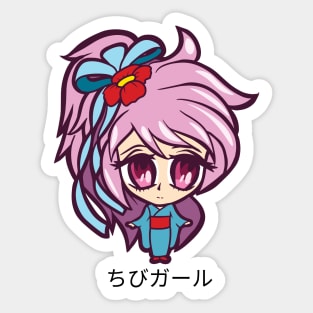 Chibi kawaii girl Sticker